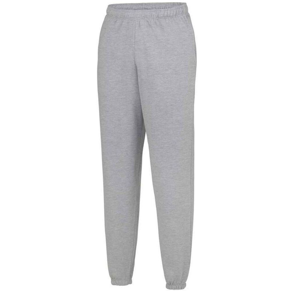 Awdis Mens College Cuffed Ankle Jogging Bottoms / Heather Grey